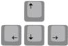 teclas cursor